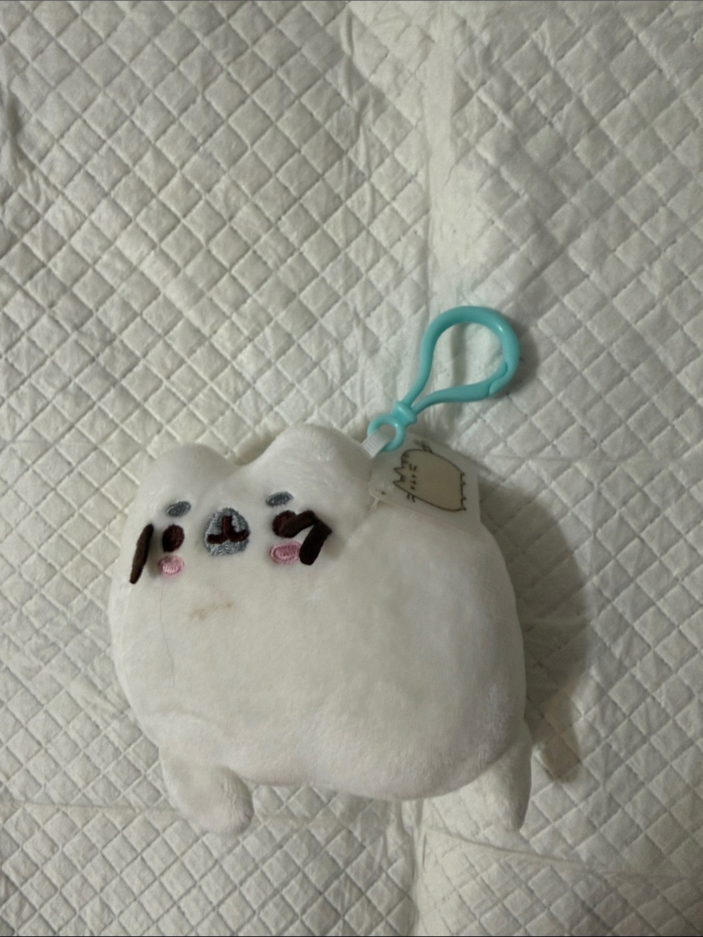 Pusheen seal keychain toy